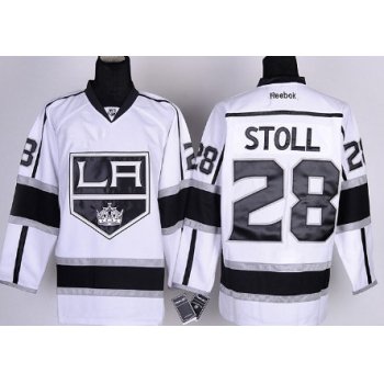 Los Angeles Kings #28 Jarret Stoll White Jersey