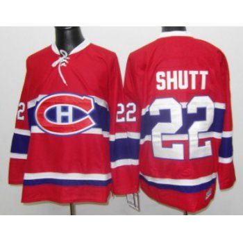 Montreal Canadiens #22 Steve Shutt Red Throwback CCM Jersey