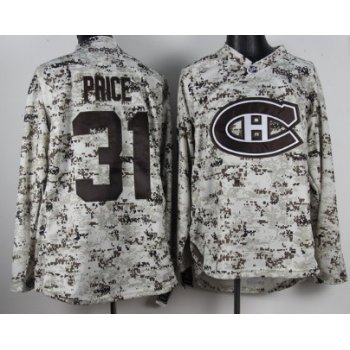 Montreal Canadiens #31 Carey Price White Camo Jersey