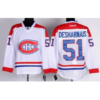 Montreal Canadiens #51 David Desharnais White Jersey