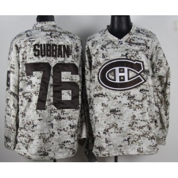 Montreal Canadiens #76 P.K. Subban White Camo Jersey