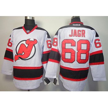 New Jersey Devils #68 Jaromir Jagr White Jersey