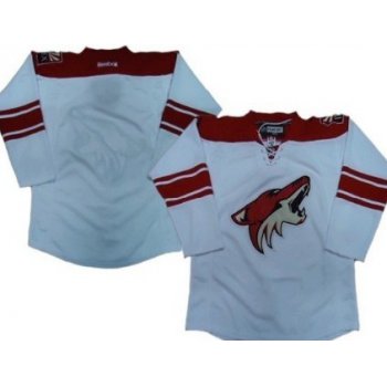 Phoenix Coyotes Blank White Jersey