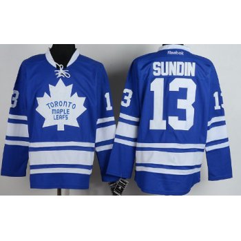 Toronto Maple Leafs #13 Mats Sundin Blue Third Jersey