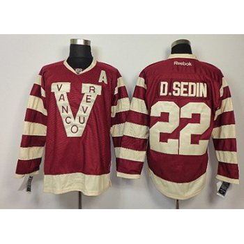 Vancouver Canucks #22 Daniel Sedin 2013 Red Jersey