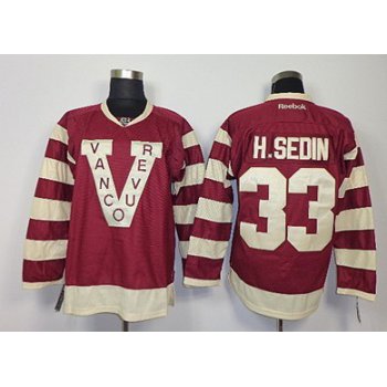 Vancouver Canucks #33 Henrik Sedin 2013 Red Jersey