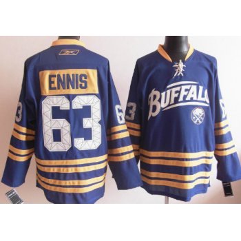 Buffalo Sabres #63 Tyler Ennis Blue Third Jersey