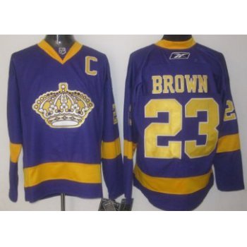 Los Angeles Kings #23 Dustin Brown Purple Jersey