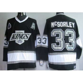 Los Angeles Kings #33 Marty McSorley Black Throwback CCM Jersey