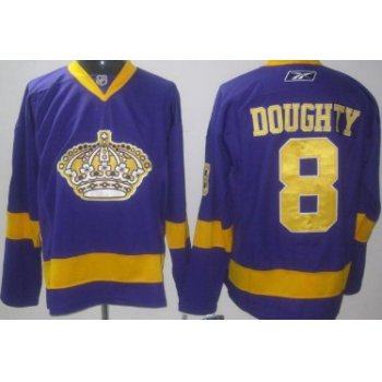 Los Angeles Kings #8 Drew Doughty Purple Jersey