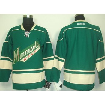 Minnesota Wild Blank Green Third Jersey