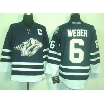 Nashville Predators #6 Shea Weber Blue Third Jersey