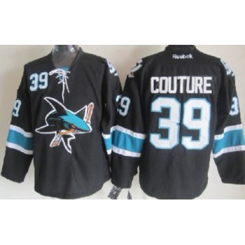 San Jose Sharks #39 Logan Couture Black Third Jersey