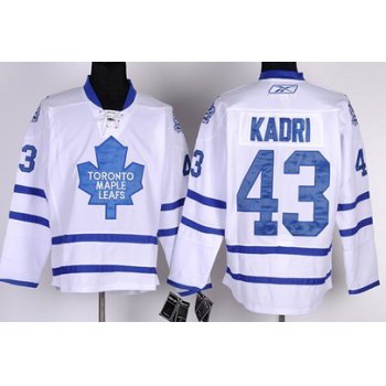 Toronto Maple Leafs #43 Nazem Kadri White Jersey