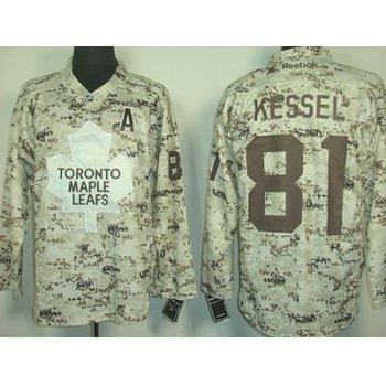 Toronto Maple Leafs #81 Phil Kessel White Camo Jersey