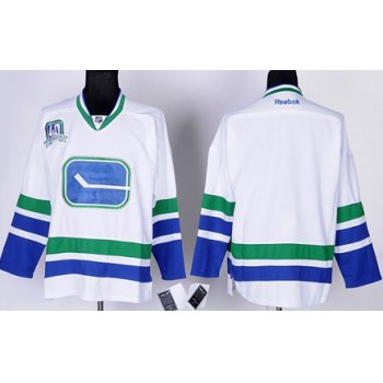 Vancouver Canucks Blank White Third Jersey