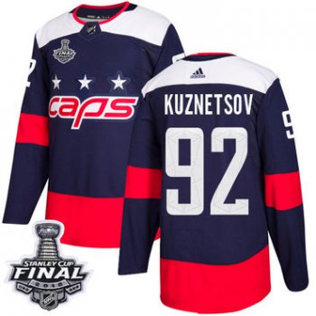 Adidas Capitals #92 Evgeny Kuznetsov Navy Authentic 2018 Stadium Series Stanley Cup Final Stitched NHL Jersey