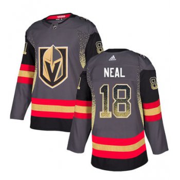 Men's Vegas Golden Knights #18 James Neal Gray Drift Fashion Jersey