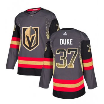 Men's Vegas Golden Knights #37 Reid Duke Gray Drift Fashion Jersey