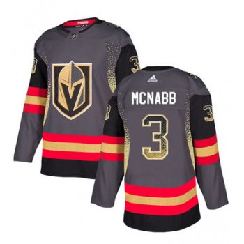 Men's Vegas Golden Knights #3 Brayden McNabb Gray Drift Fashion Jersey