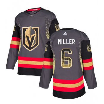 Men's Vegas Golden Knights #6 Colin Miller Gray Drift Fashion Jersey