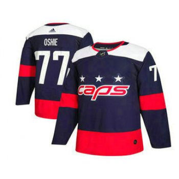 Men's Washington Capitals #77 T.J. Oshie Navy Blue 2018 Stadium Series Stitched NHL Hockey Jersey