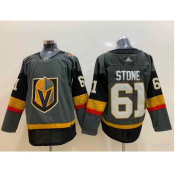 Adidas Vegas Golden Knights #61 Mark Stone Grey Home Authentic Stitched NHL Jersey