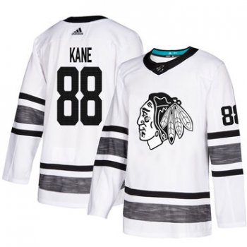 Blackhawks #88 Patrick Kane White Authentic 2019 All-Star Stitched Hockey Jersey