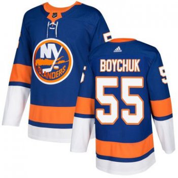 Adidas Islanders #55 Johnny Boychuk Royal Blue Home Authentic Stitched NHL Jersey