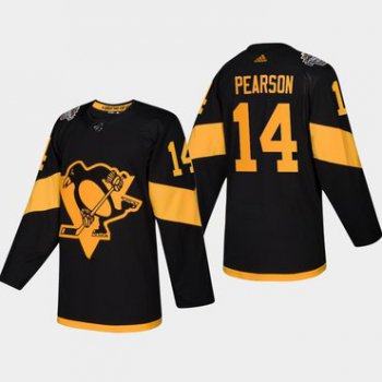 Men's #14 Tanner Pearson Penguins Coors Light 2019 Stadium Series Black Authentic Jersey