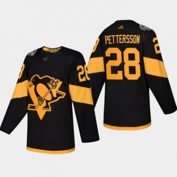 Men's #28 Marcus Pettersson Penguins Coors Light 2019 Stadium Series Black Authentic Jersey