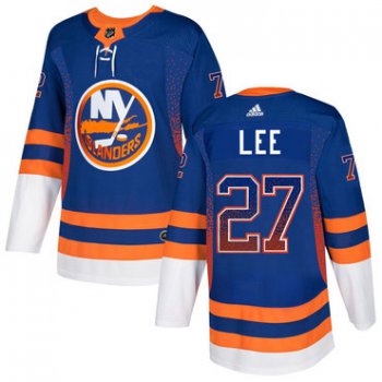 Men's New York Islanders #27 Anders Lee Royal Drift Fashion Adidas Jersey