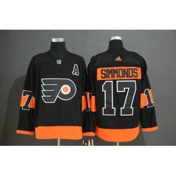 Men's Philadelphia Flyers #17 Wayne Simmonds Black Alternate Adidas Jersey