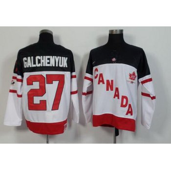 2014-15 Men's Team Canada #27 Alex Galchenyuk White 100TH Anniversary Jersey