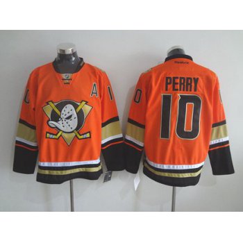 Men's Anaheim Ducks #10 Corey Perry Reebok 2015 Orange Alternate Premier Jersey