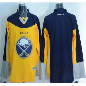 Men's Buffalo Sabres Blank Reebok Gold Alternate Premier Jersey