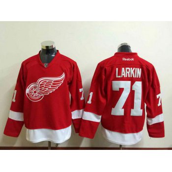 Men's Detroit Red Wings #71 Dylan Larkin Reebok Red Home Premier Jersey