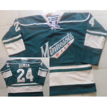 Men's Minnesota Wild #24 Matt Dumba Reebok Green Alternate Premier Jersey