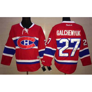 Men's Montreal Canadiens #27 Alex Galchenyuk Reebok Red 2015-16 Home Premier NHL Jersey