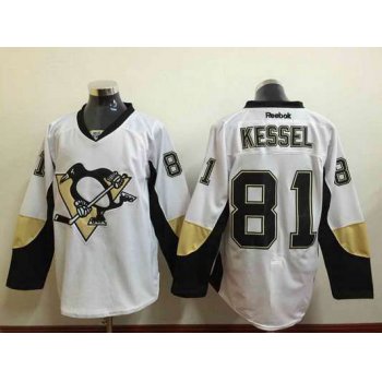 Men's Pittsburgh Penguins #81 Phil Kessel White Jersey