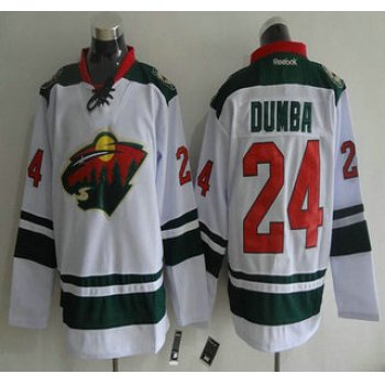 Minnesota Wild #24 Matt Dumba Reebok White Away Premier Hockey Jersey