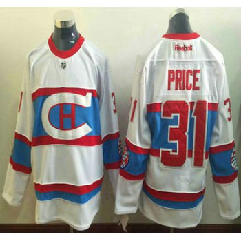 Montreal Canadiens #31 Carey Price Reebok White 2016 Winter Classic Premier Jersey