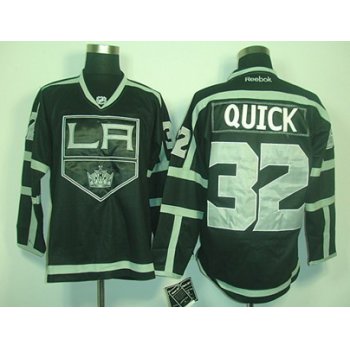 Los Angeles Kings #32 Jonathan Quick Black Ice Jersey