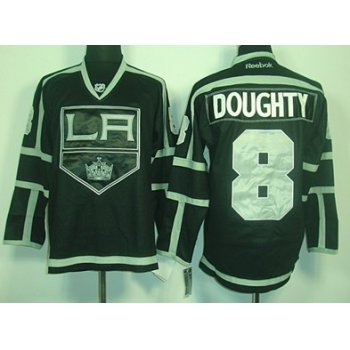 Los Angeles Kings #8 Drew Doughty Black Ice Jersey