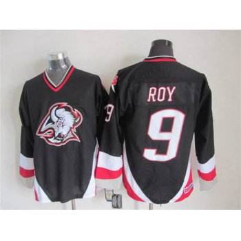 Men's Buffalo Sabres #9 Derek Roy 1996-97 Black CCM Vintage Throwback Jersey