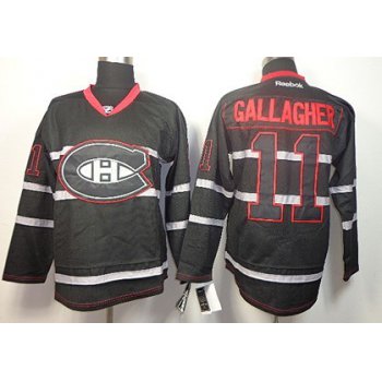 Montreal Canadiens #11 Brendan Gallagher Black Ice Jersey