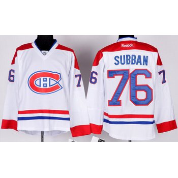 Montreal Canadiens #76 P.K. Subban White Jersey