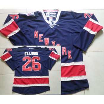 New York Rangers #26 Martin St. Louis Navy Blue Third 85TH Jersey