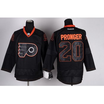 Philadelphia Flyers #20 Chris Pronger Black Ice Jersey