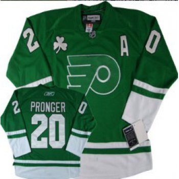 Philadelphia Flyers #20 Chris Pronger St. Patrick's Day Green Jersey